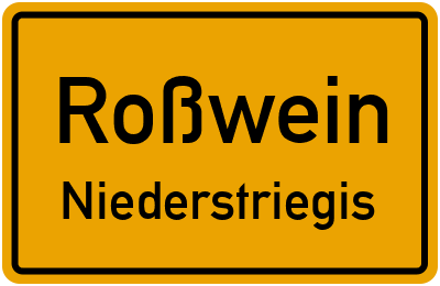 Straßenverzeichnis Roßwein Niederstriegis