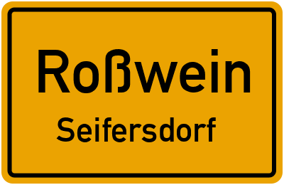 Straßenverzeichnis Roßwein Seifersdorf