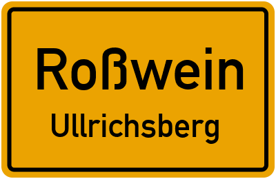 Straßenverzeichnis Roßwein Ullrichsberg
