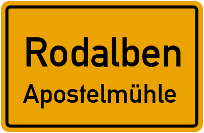 Straßenverzeichnis Rodalben Apostelmühle