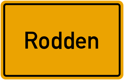 Ortsschild von Rodden in Sachsen-Anhalt