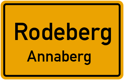 Straßenverzeichnis Rodeberg Annaberg