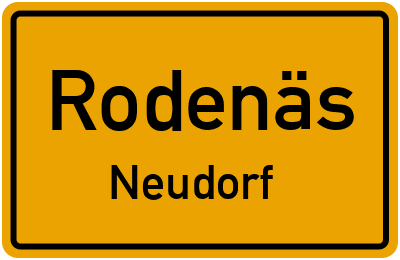 Straßenverzeichnis Rodenäs Neudorf