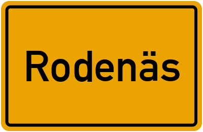 Ortsschild von Gemeinde Rodenäs in Schleswig-Holstein