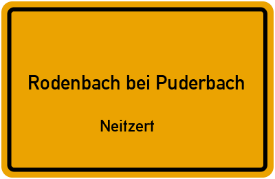 Straßenverzeichnis Rodenbach bei Puderbach Neitzert