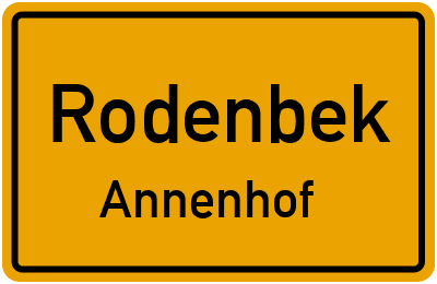 Straßenverzeichnis Rodenbek Annenhof