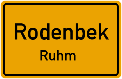 Straßenverzeichnis Rodenbek Ruhm