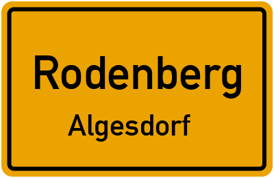 Straßenverzeichnis Rodenberg Algesdorf