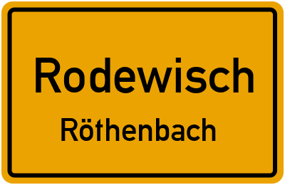 Straßenverzeichnis Rodewisch Röthenbach