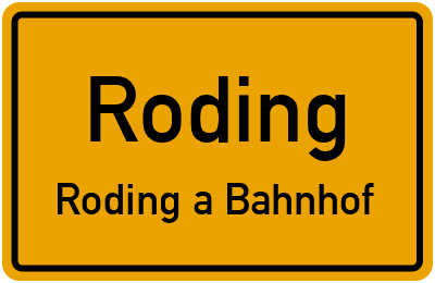 Straßenverzeichnis Roding Roding a.Bahnhof