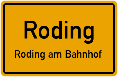 Straßenverzeichnis Roding Roding am Bahnhof