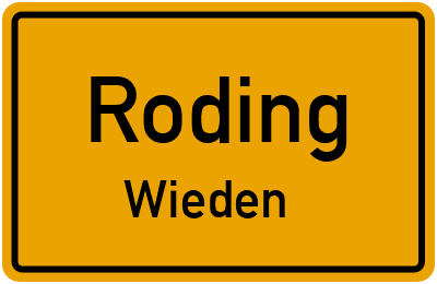 Straßenverzeichnis Roding Wieden