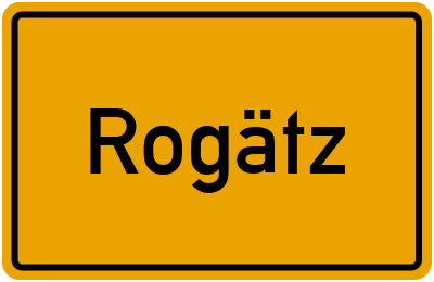 Ortsschild von Gemeinde Rogätz in Sachsen-Anhalt