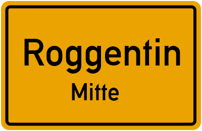 Straßenverzeichnis Roggentin Mitte
