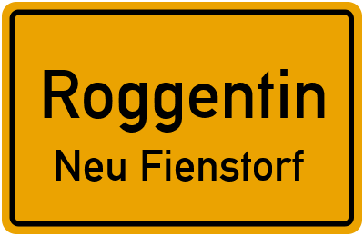 Straßenverzeichnis Roggentin Neu Fienstorf