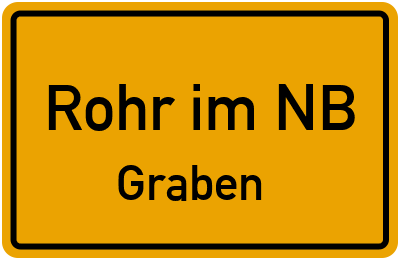 Straßenverzeichnis Rohr im NB Graben