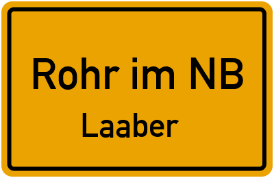 Straßenverzeichnis Rohr im NB Laaber