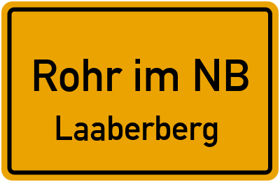 Straßenverzeichnis Rohr im NB Laaberberg