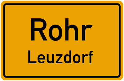 Ortsschild Rohr Leuzdorf