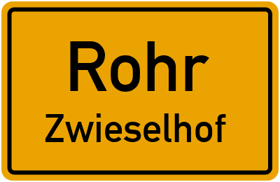 Straßenverzeichnis Rohr Zwieselhof