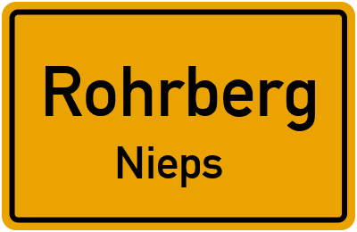 Straßenverzeichnis Rohrberg Nieps