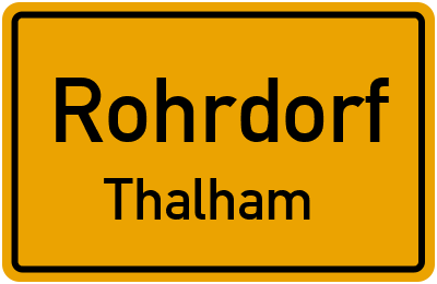Straßenverzeichnis Rohrdorf Thalham