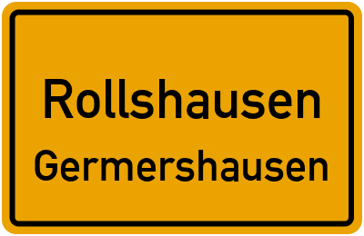 Straßenverzeichnis Rollshausen Germershausen