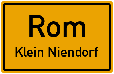 Straßenverzeichnis Rom Klein Niendorf