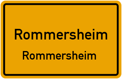 Straßenverzeichnis Rommersheim Rommersheim