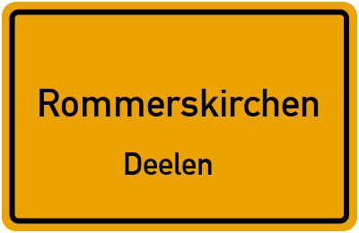 Straßenverzeichnis Rommerskirchen Deelen