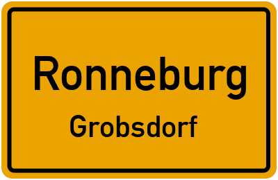 Straßenverzeichnis Ronneburg Grobsdorf