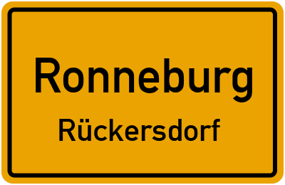 Straßenverzeichnis Ronneburg Rückersdorf