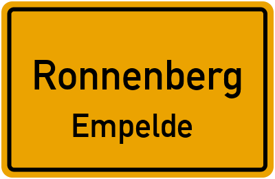 Ortsschild Ronnenberg Empelde