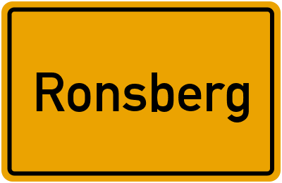 Ortsschild von Markt Ronsberg in Bayern