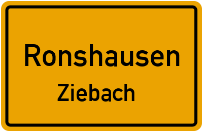 Straßenverzeichnis Ronshausen Ziebach