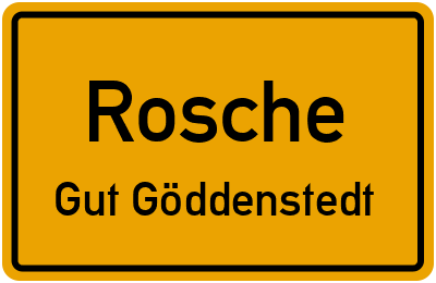 Straßenverzeichnis Rosche Gut Göddenstedt