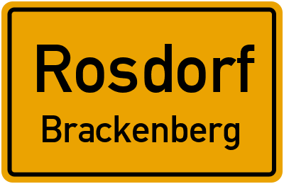 Straßenverzeichnis Rosdorf Brackenberg