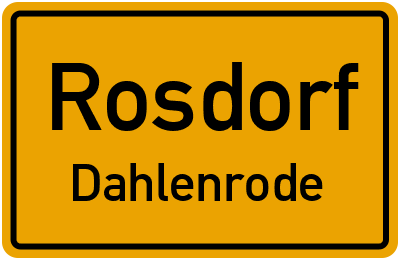 Straßenverzeichnis Rosdorf Dahlenrode
