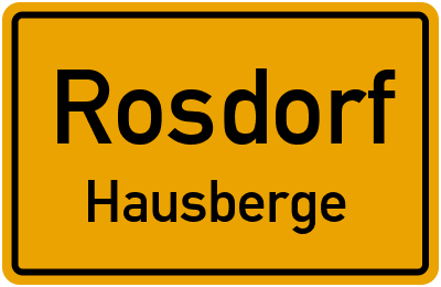 Straßenverzeichnis Rosdorf Hausberge