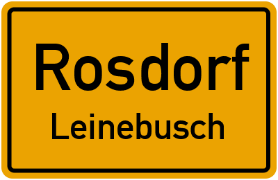 Straßenverzeichnis Rosdorf Leinebusch