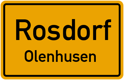 Straßenverzeichnis Rosdorf Olenhusen