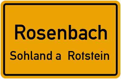 Straßenverzeichnis Rosenbach Sohland a. Rotstein