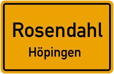 Straßenverzeichnis Rosendahl Höpingen