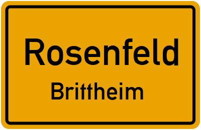 Straßenverzeichnis Rosenfeld Brittheim