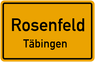 Ortsschild Rosenfeld Täbingen