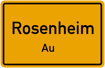 Straßenverzeichnis Rosenheim Au