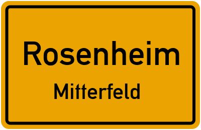 Straßenverzeichnis Rosenheim Mitterfeld