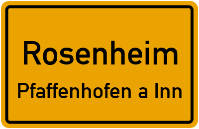 Straßenverzeichnis Rosenheim Pfaffenhofen a.Inn