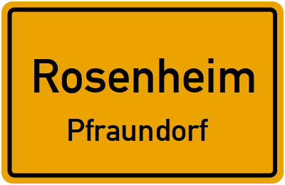 Straßenverzeichnis Rosenheim Pfraundorf