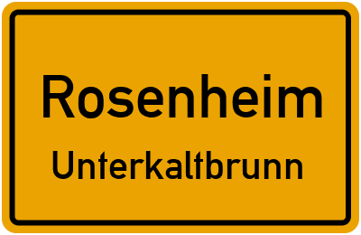 Straßenverzeichnis Rosenheim Unterkaltbrunn